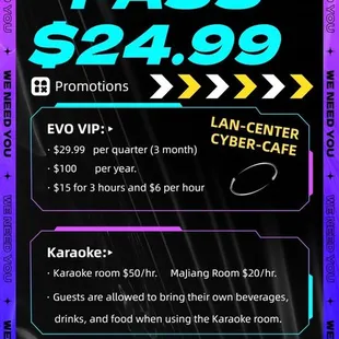 Menu Wow
