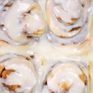 Fresh cinnamon rolls every morning