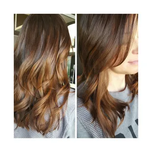 Balayage ombre color by Hannah