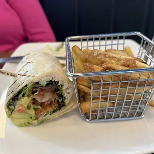 Avocado turkey bacon wrap. Solid choice.