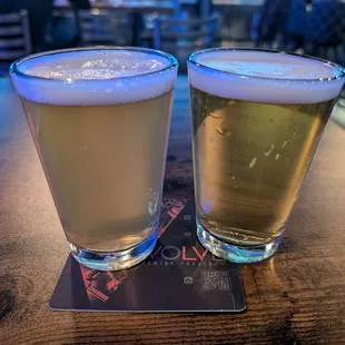 Pliny the Elder (8 oz), Double Dry-Hopped Pliny the Elder (8 oz) -- double IPAs from Russian River Brewing Company (Windsor, California)