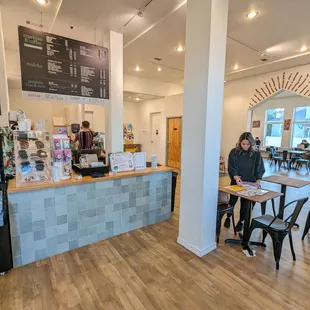 Interior is pretty large and bright