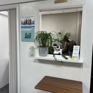 Inside the front with Charlotte.