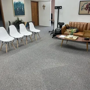 Grab a seat and relax while you wait -- not long, not to worry.