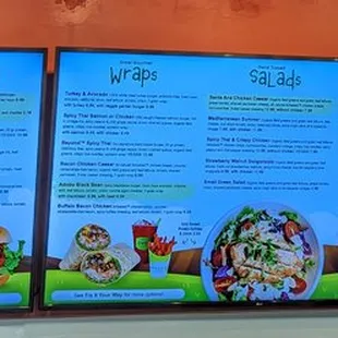 sushi and sashimi, menu