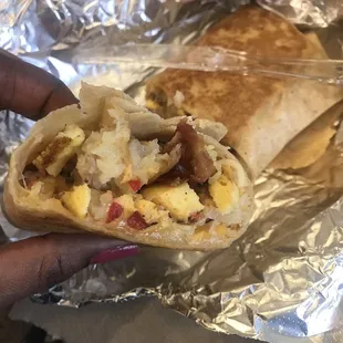 Bacon Breakfast Burrito