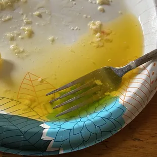 The oil from the Mac and cheese leftovers