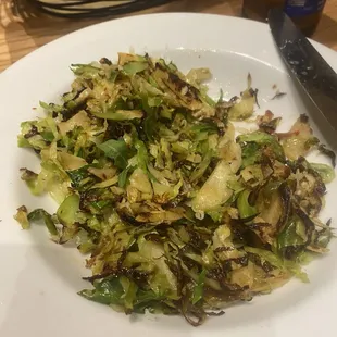 This was a order of Brussels sprouts