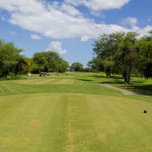 The view from the 17th tee, one of our more challenging holes