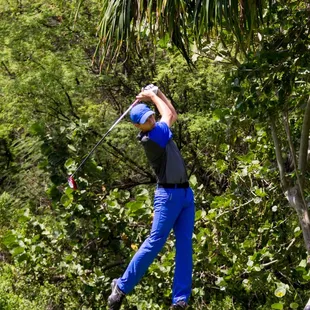 Our Assistant Pro, Glen, taking a lash at #3