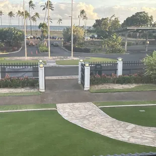 The breath taking view of the golf club.