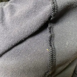 Little spider in our clothes... So small!