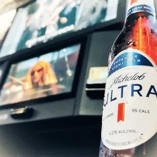 a bottle of ultra beer