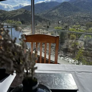 Our view from our table