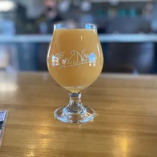a glass of beer