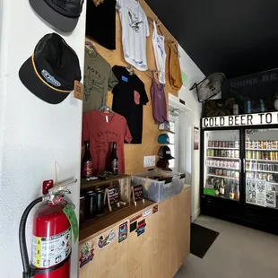 the inside of the store