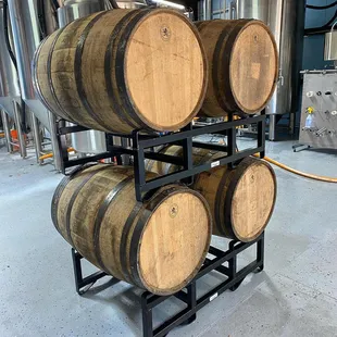 Barrel-aging stouts.