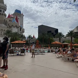 Not a bad pool area. Some shade and food and drinks delivered to your lounge