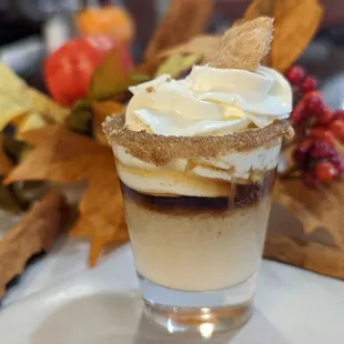  dessert in a shot glass
