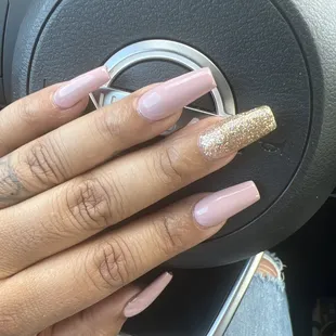 Nails she did a great job