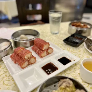 Red rice noodle roll with shrimp when freshly made are so delicious!!!!