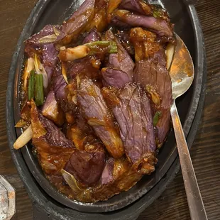 Sizzling Eggplant with Garlic Sauce