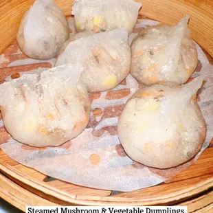 Mushroom and Vegetable Dumplings