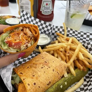 Buffalo chicken wrap