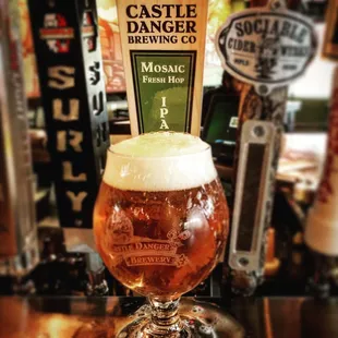 a glass of beer