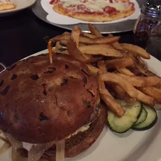 Pumpernickel Melt Burger