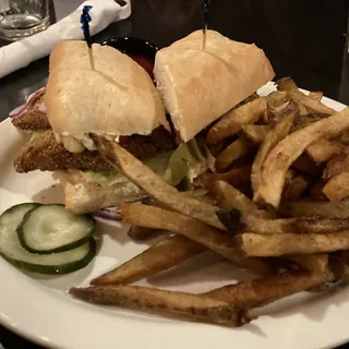 Walleye Po-Boy Sandwich