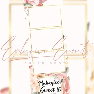 Flowers Photo Booth Strip