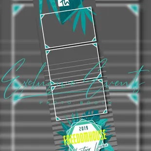 Luau Photo Booth Strip