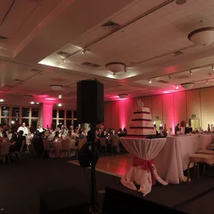 Even with the house lights on your videographer &amp; photographer will still be able to capture our "ambiance" uplighting