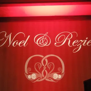 Custom glass cut Gobo / Monogram