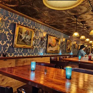 the interior of a restaurant