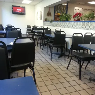 Inside the cafe