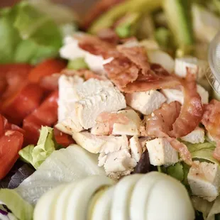 a salad in a plastic container