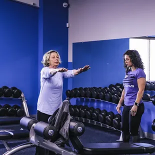 Personal training with Amanda.