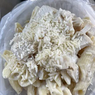 Delicious Cesar pasta salad.