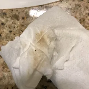 The sticky grunge in the refrigerator handle at the Executive Inn in Mojave.