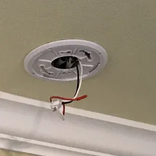 Where the smoke detector used to be, Executive Inn, Mojave.