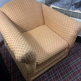 Ripped dirty, chair.