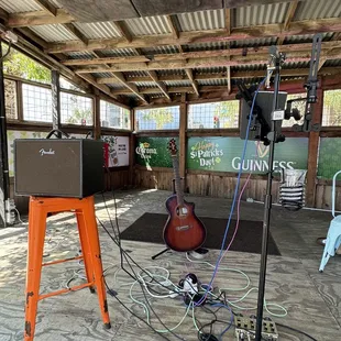 Taken during the performer&apos;s break on St. Paddy&apos;s day 2024