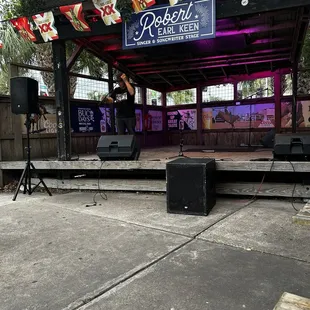 Live music stage