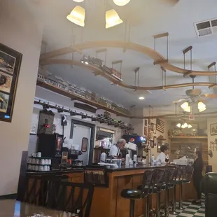 a view of the bar area