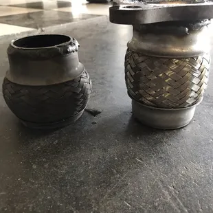 As I explain in my review; you can see the old flex pipe is disproportionate to the new one.