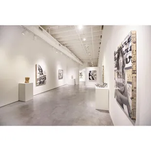 Exhibit by Aberson installation of work by Robert Mars. Robert Mars work is focused on the use of ephemera and history.