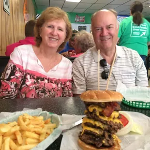 Four of us could barely eat the delicious "pavement pounder"!