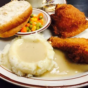 Fried Chicken Dinner.